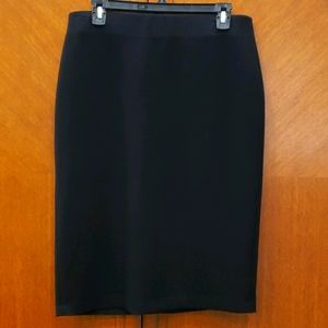 Carmen Marc Valvo Black Pencil Skirt